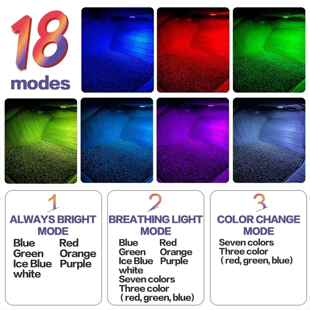 Kleurrijke Auto LED Lichten