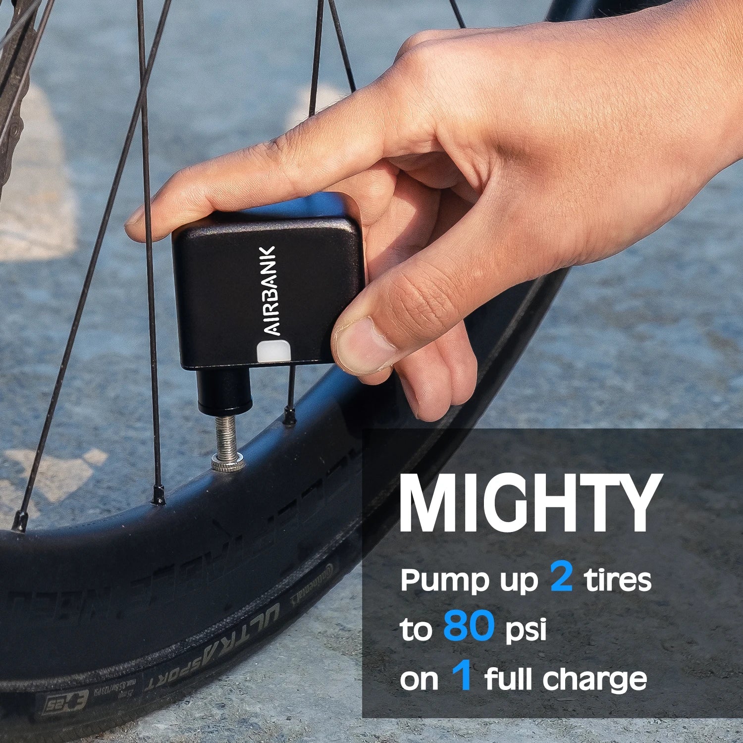 Handige Fietspomp met USB-C