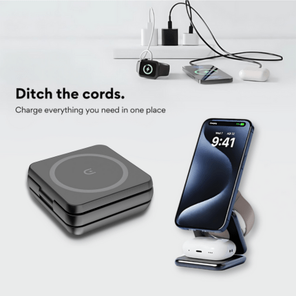 MagCharge™ – 3 - in - 1 Draadloos Oplaadstation voor Apple - Belloro Care