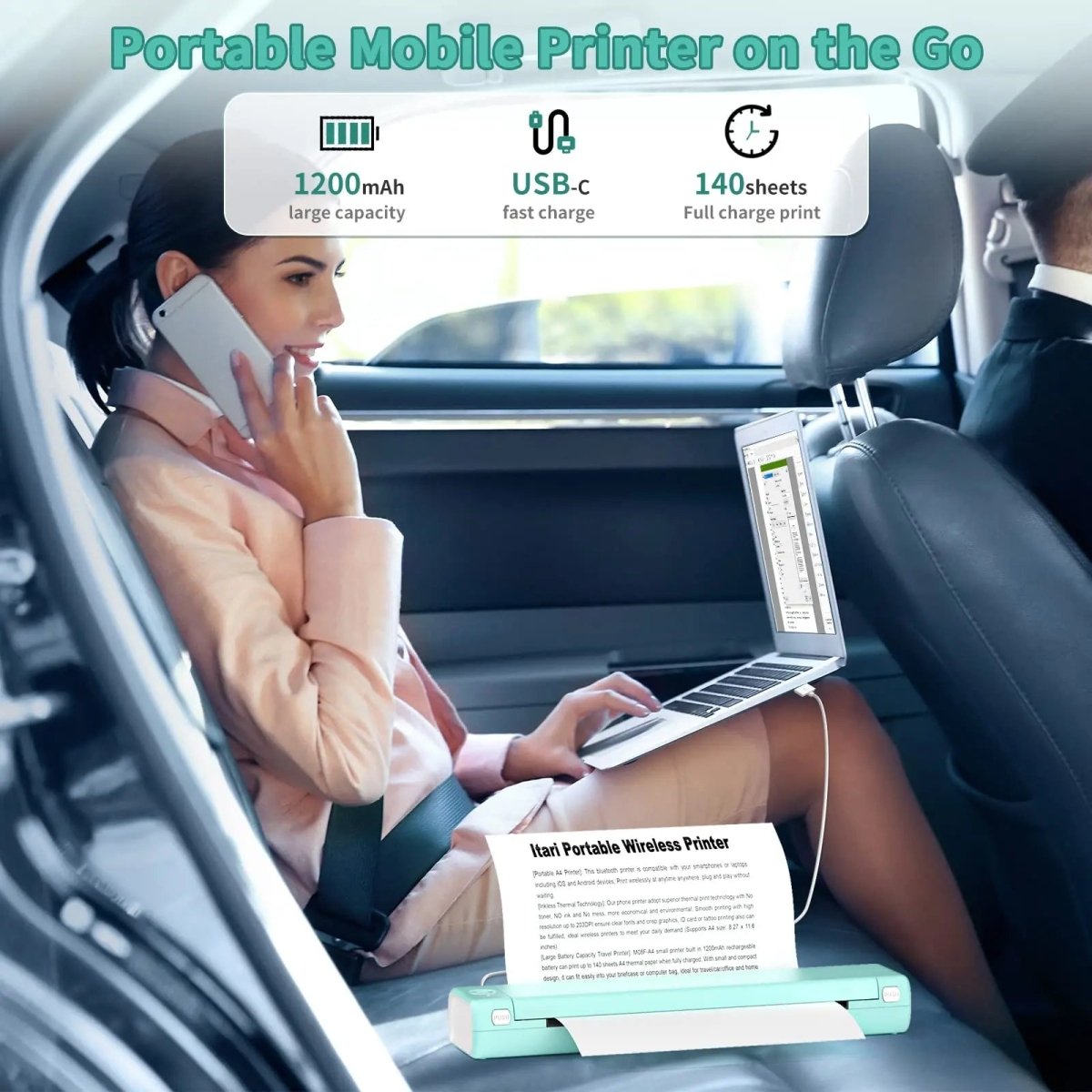 PrintEase Draagbare Printer - Belloro Care