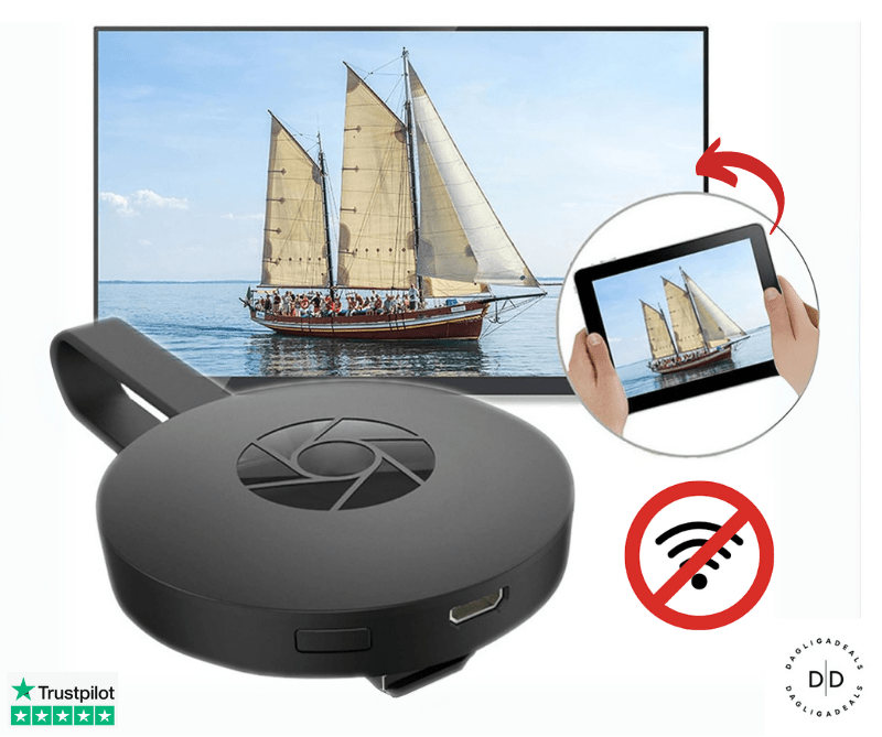 StreamCast™ - Draadloze TV - streamer zonder WiFi - Belloro Care