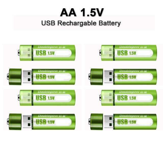 USB Oplaadbare Batterijen Set - Belloro Care