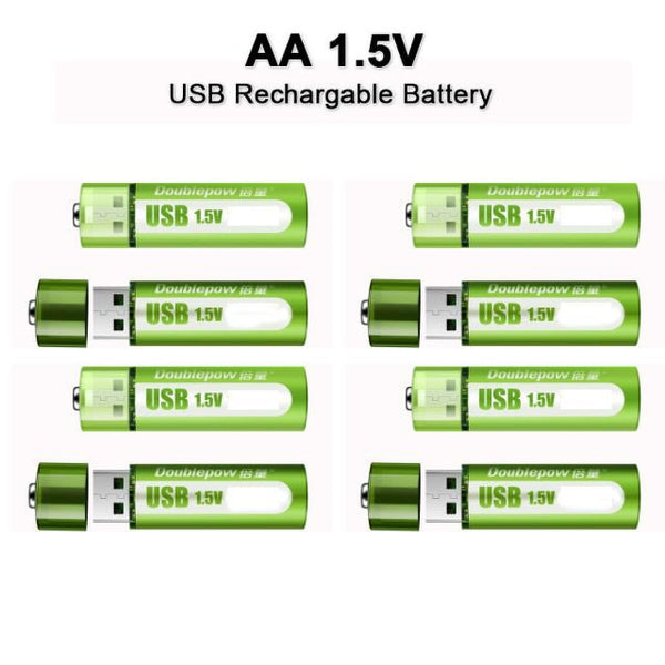 USB Oplaadbare AAA Batterijen Set