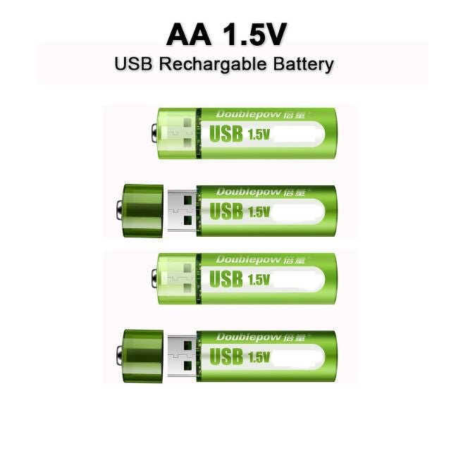 USB Oplaadbare Batterijen Set - Belloro Care